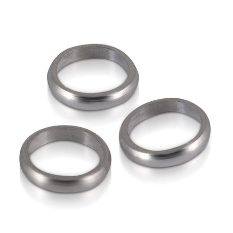 Shot Shaft Rings - Aluminium - Silver - Set of 3