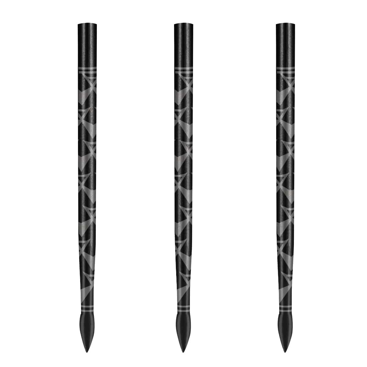 Shot Arrowhead Dart Points - Replacement Spare Points - 38mm - Black