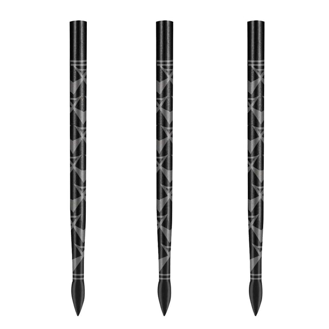 Shot Arrowhead Dart Points - Replacement Spare Points - 38mm - Black