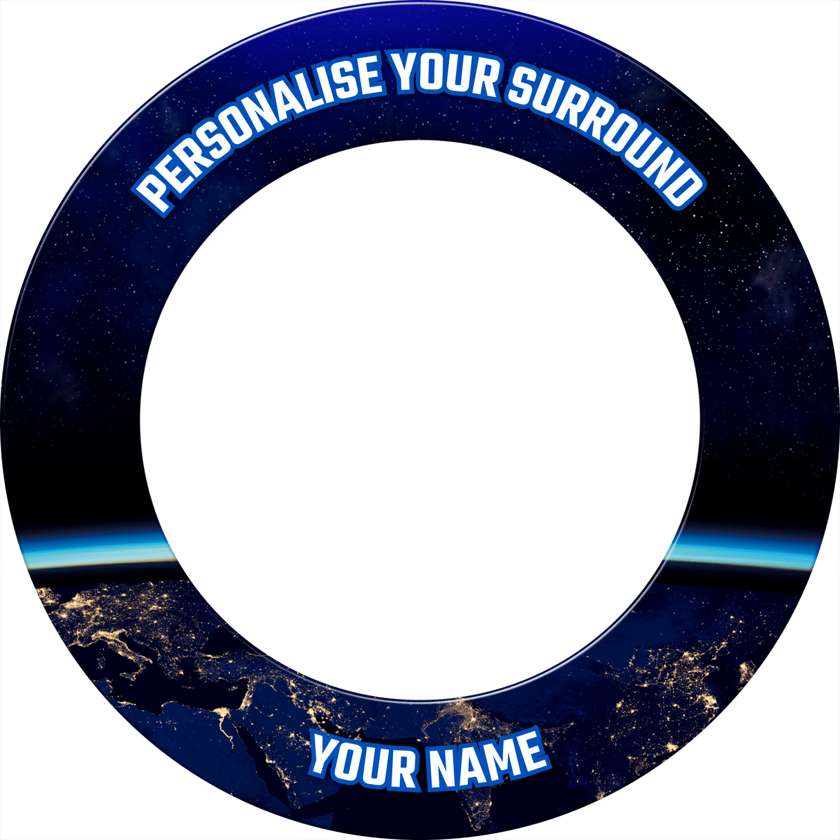 Mission Dartboard Surround - Heavy Duty - Design Collection - Earth at Night PERS