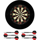 Ruthless Home Darts Centre - Jigsaw Surround & Hotshot Dartboard - 2 sets of darts