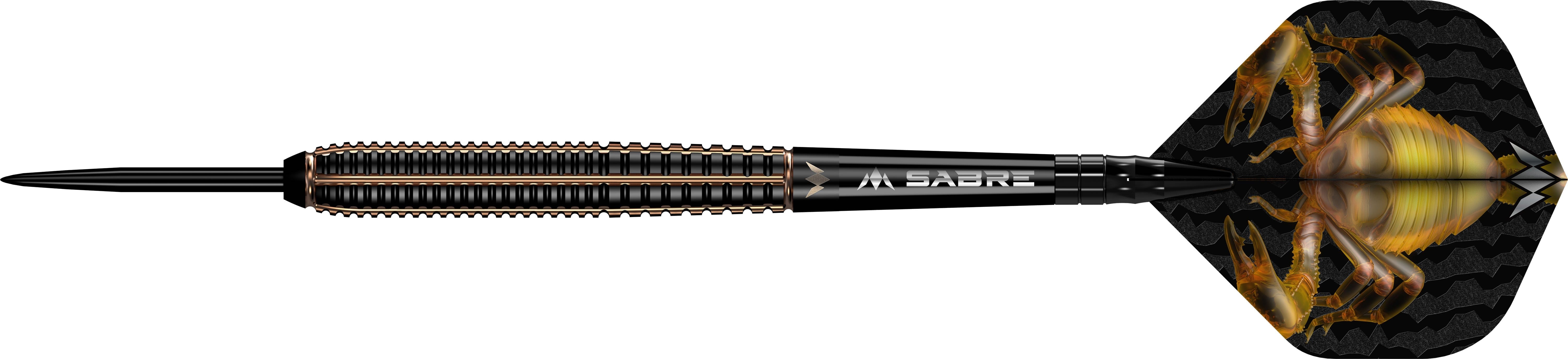 ダーツ HINOTORI DARTS Scorpio Type 2 90T Mission Scorpion Darts - Steel Tip - 90% Tungsten - Black & Gold Elect