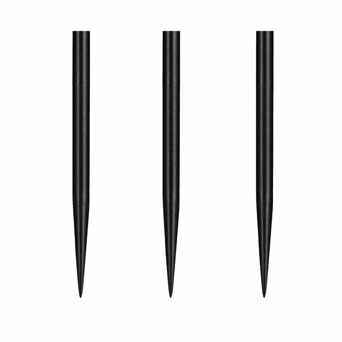 Shot Steel Tip Dart Points - Smooth - Black