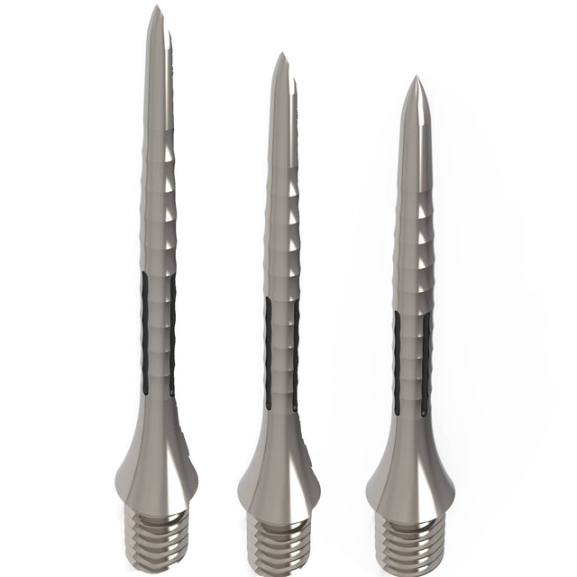 Caliburn Bamboo Conversion Points - Screw In - Soft Tip to Steel Tip - Silver & Black