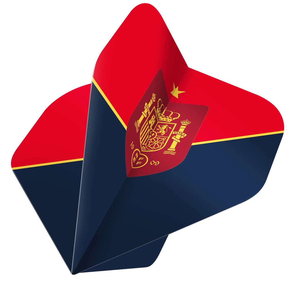 *Espana Football Dart Flights - Official Licensed - 100 Micron - No2 - Std - F3 - Spain - Red & Blue