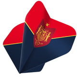 *Espana Football Dart Flights - Official Licensed - 100 Micron - No2 - Std - F3 - Spain - Red & Blue