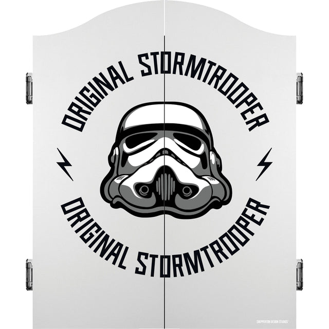 Original StormTrooper Dartboard Cabinet - C4 - White Base - Storm Trooper - Original Stormtrooper