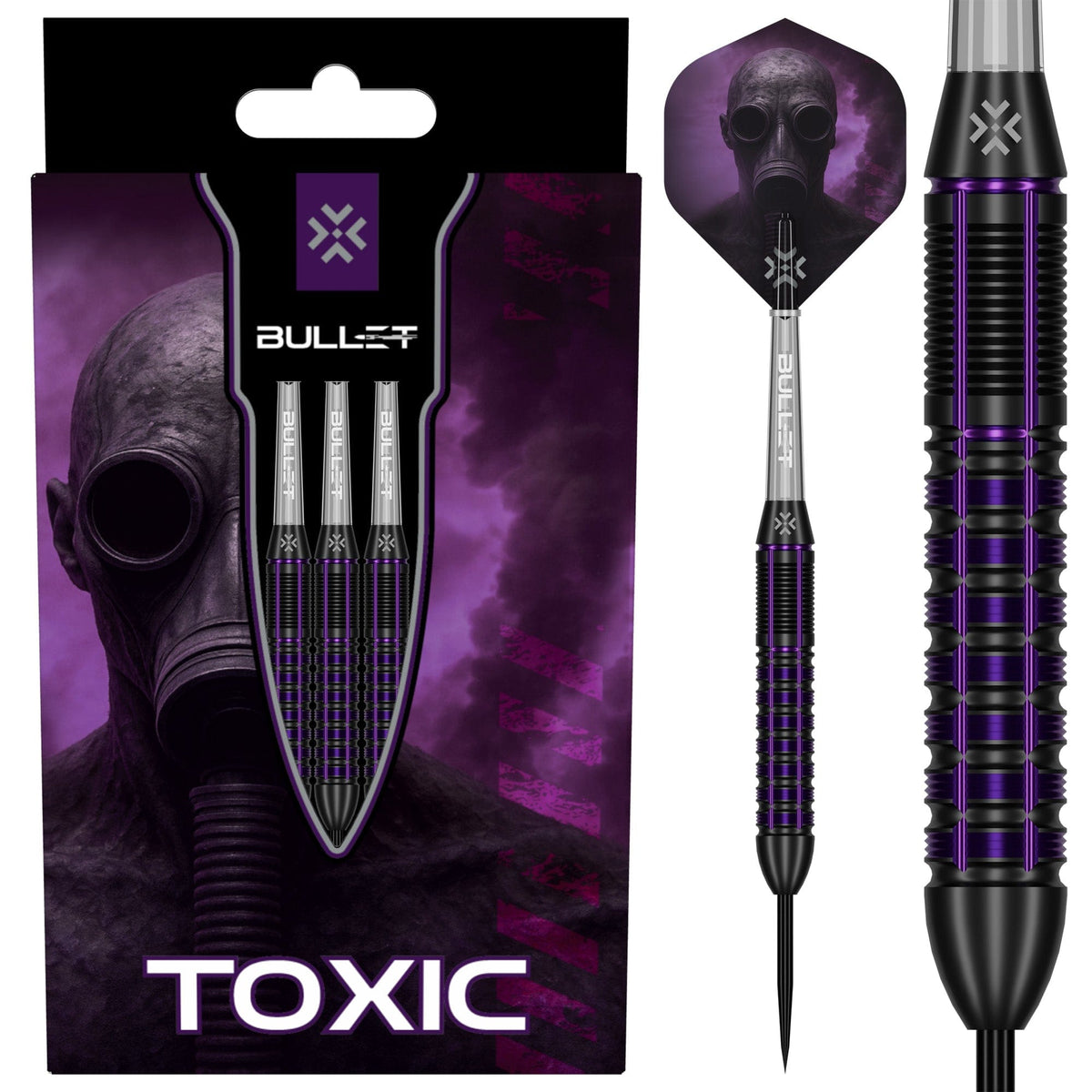 Bullet Toxic Darts - Steel Tip - Brass