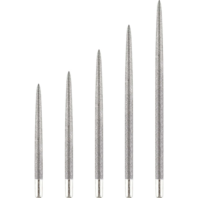 One80 Long Taper Dart Points - Sand Coated - Silver