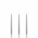 One80 Long Taper Dart Points - Sand Coated - Silver