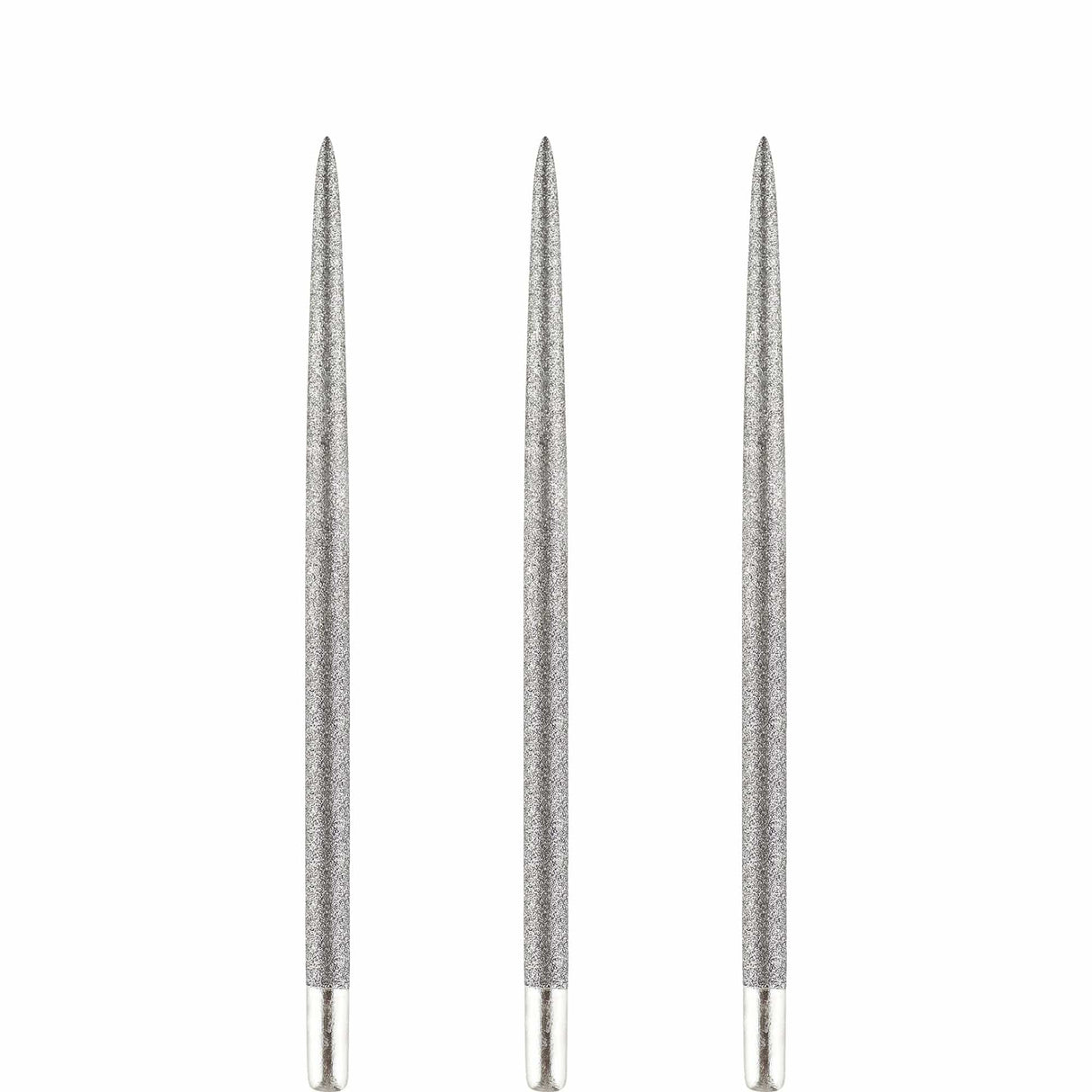 One80 Long Taper Dart Points - Sand Coated - Silver