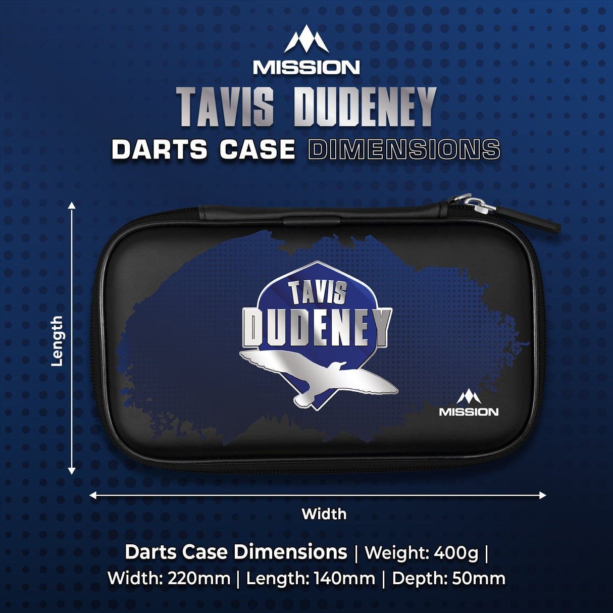 Mission Darts Players- EVA Dart Case - Tavis Dudeney
