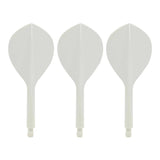Condor AXE120 Dart Flights - Teardrop - White