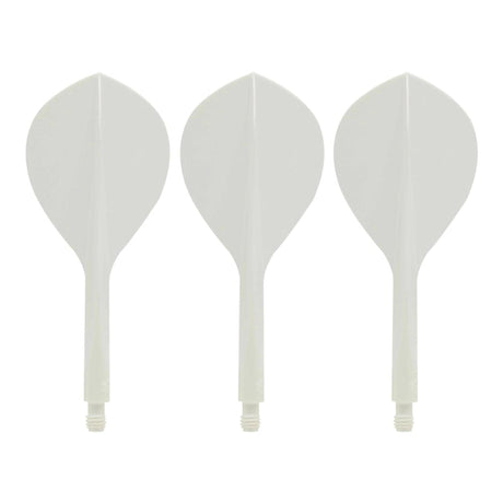 Condor AXE120 Dart Flights - Teardrop - White