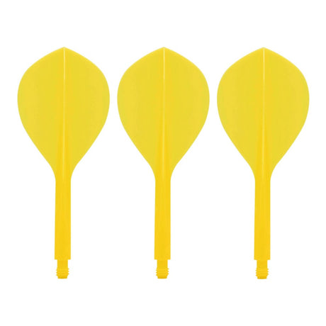 Condor AXE120 Dart Flights - Teardrop - Yellow