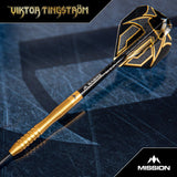 Mission Viktor Tingstrom Darts - Steel Tip - 90% Tungsten - Gold