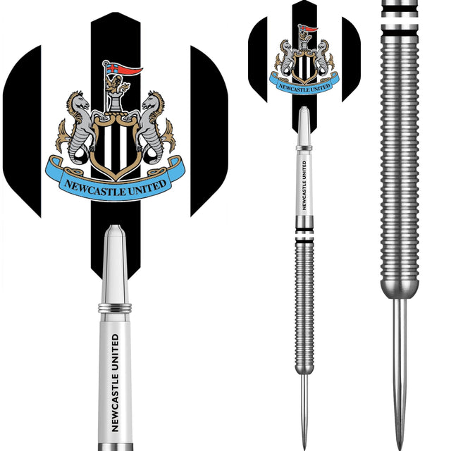 Newcastle United FC - Official Licensed - Steel Tip Darts - Tungsten - 24g