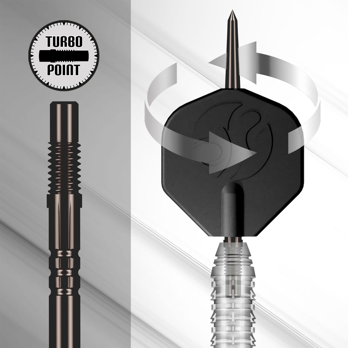 Shot Turbo Dart Points - Steel Tip - Tribal Weapon