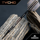 Mission Tycho Darts - Soft Tip - 90% Tungsten - Black & Bronze PVD - 20g