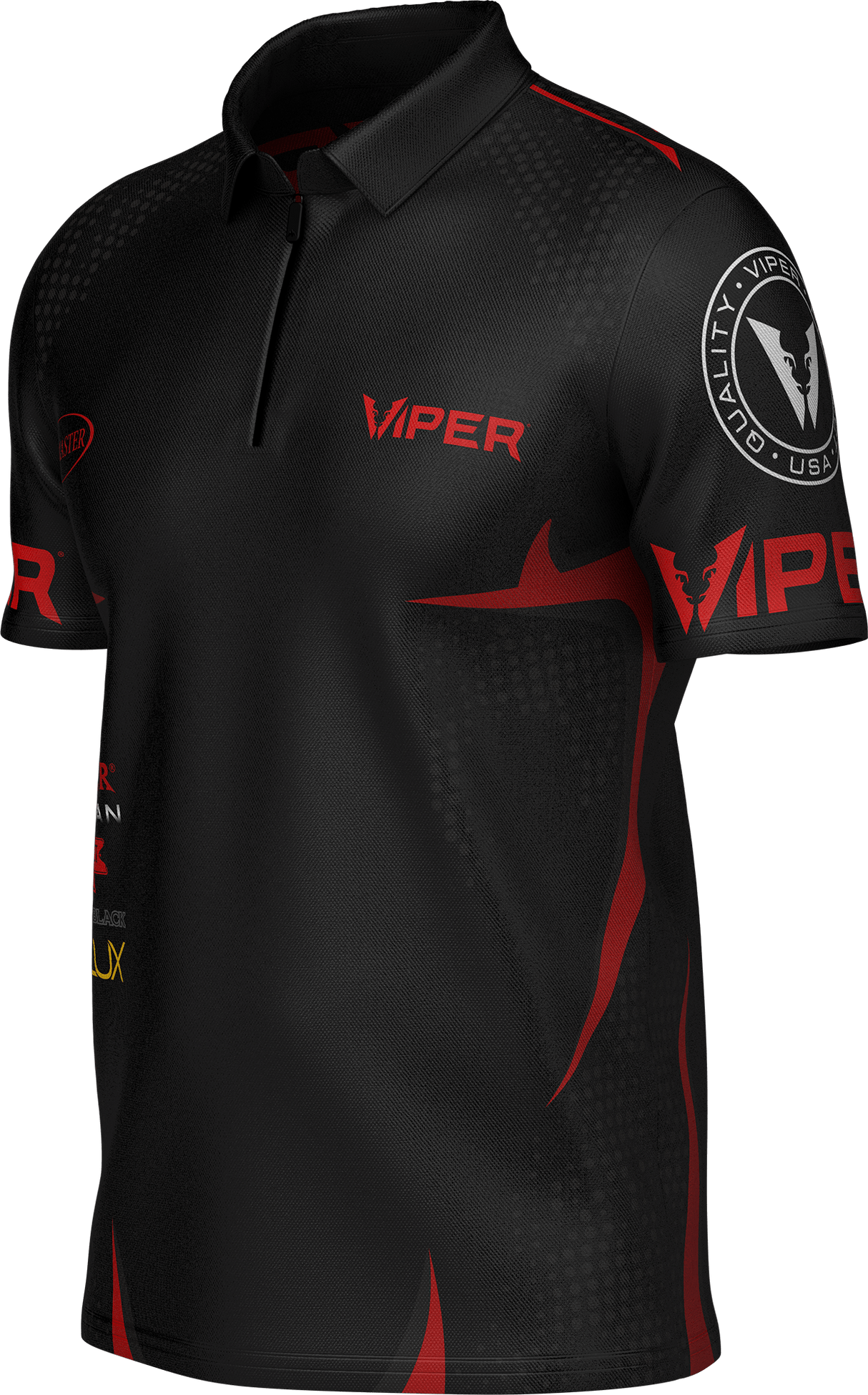 Viper Dart Shirt - Logo - Black & Red