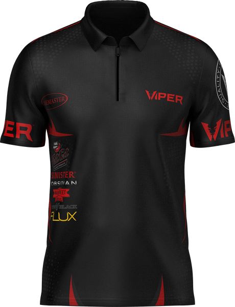 Viper Dart Shirt - Logo - Black & Red