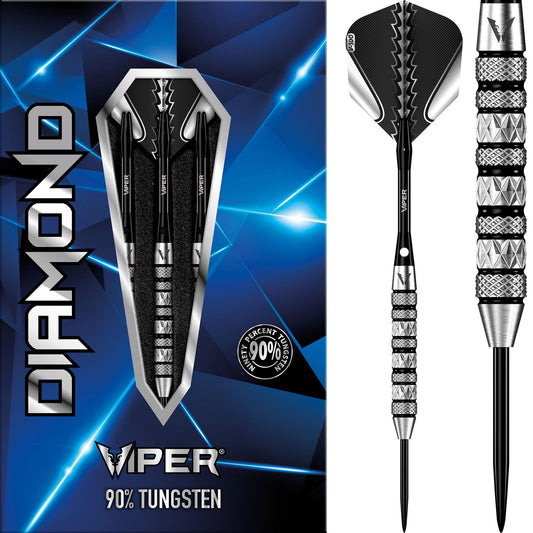 Viper Diamond Darts - Steel Tip - 95% - Knurled - S1 - Tri-Grip 22g
