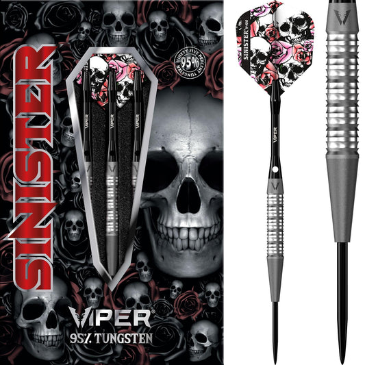 Viper Sinister Darts - Steel Tip - 95% - Sandblasted - S4 - Reverse Cut 22g