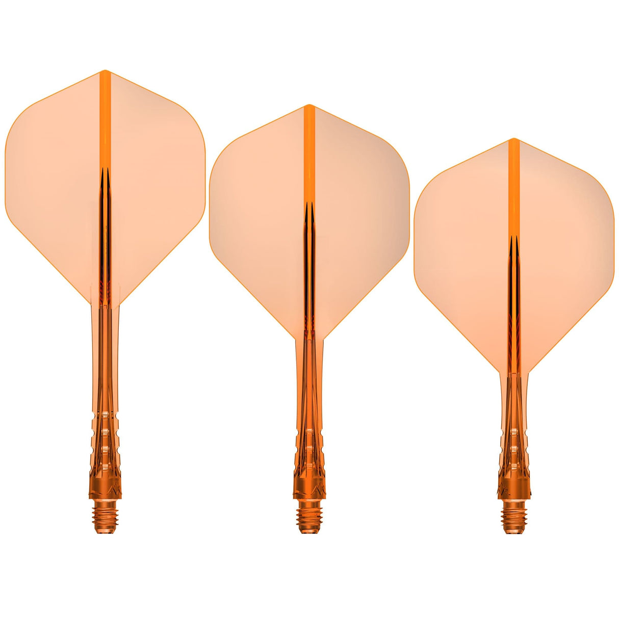 Mission Force 90 Vortex - Moulded Flight & Shaft - Standard No6 Clear Neon Orange / Short