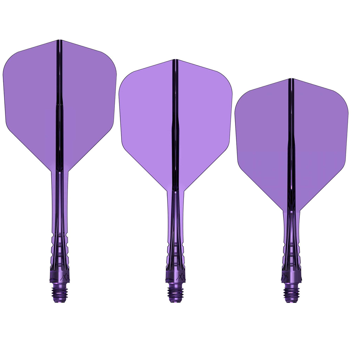 Mission Force 90 Vortex - Moulded Flight & Shaft - Standard No6 Clear Purple / Short