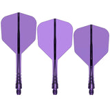 Mission Force 90 Vortex - Moulded Flight & Shaft - Standard No6 Clear Purple / Short