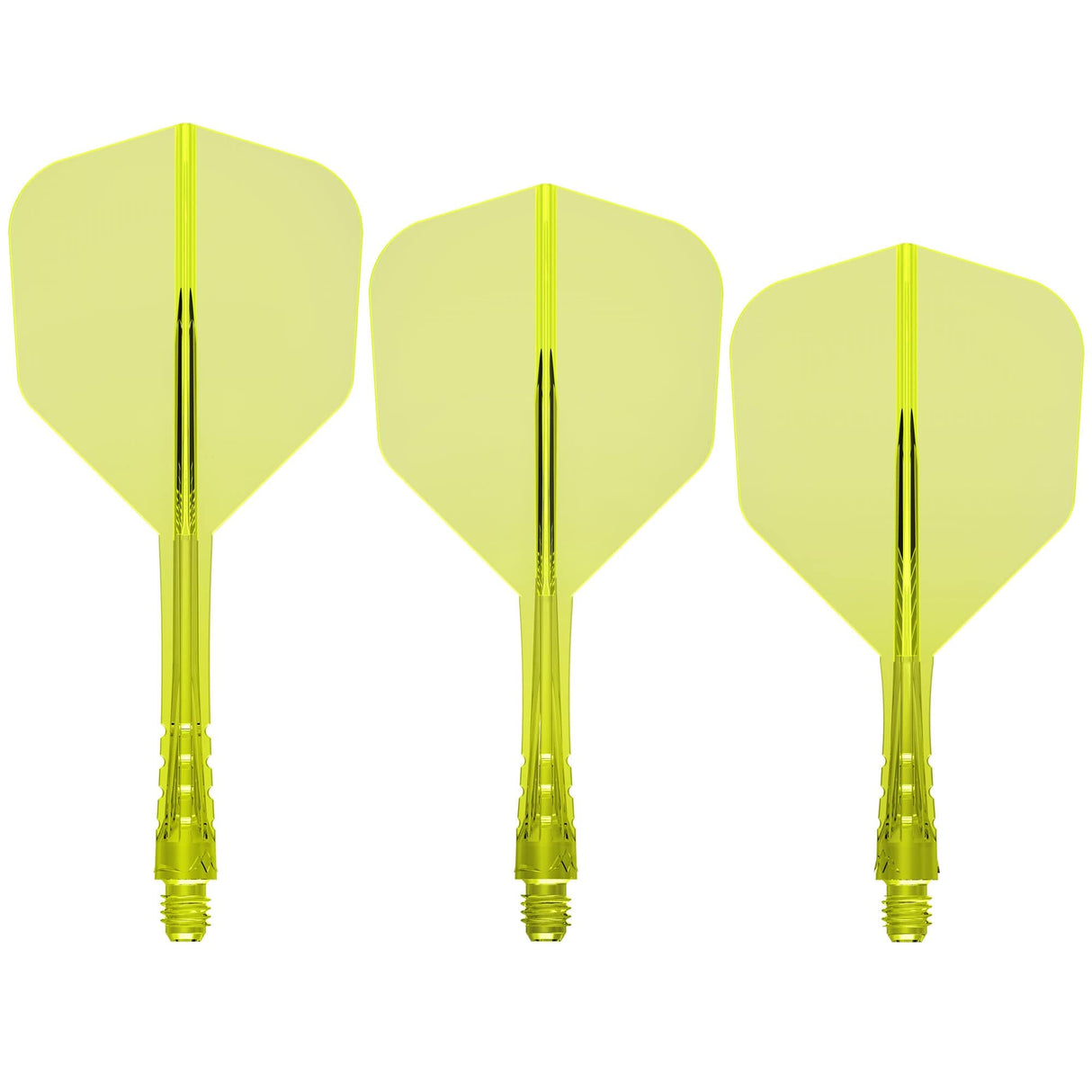 Mission Force 90 Vortex - Moulded Flight & Shaft - Standard No6 Clear Neon Yellow / Short