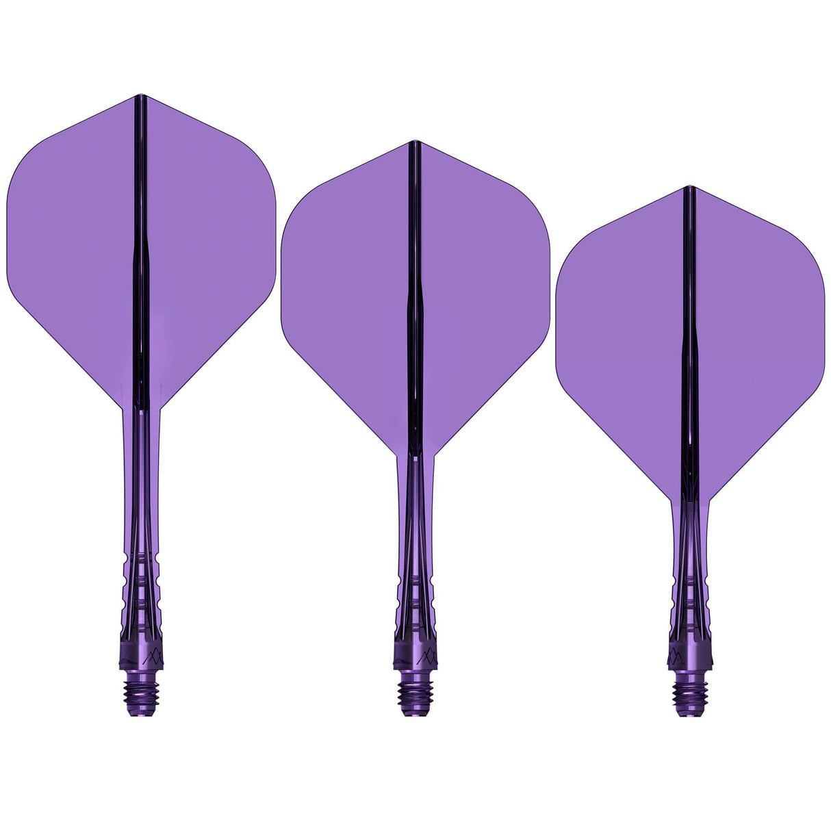 Mission Force 90 Vortex - Moulded Flight & Shaft - Standard No2 Clear Purple / Short