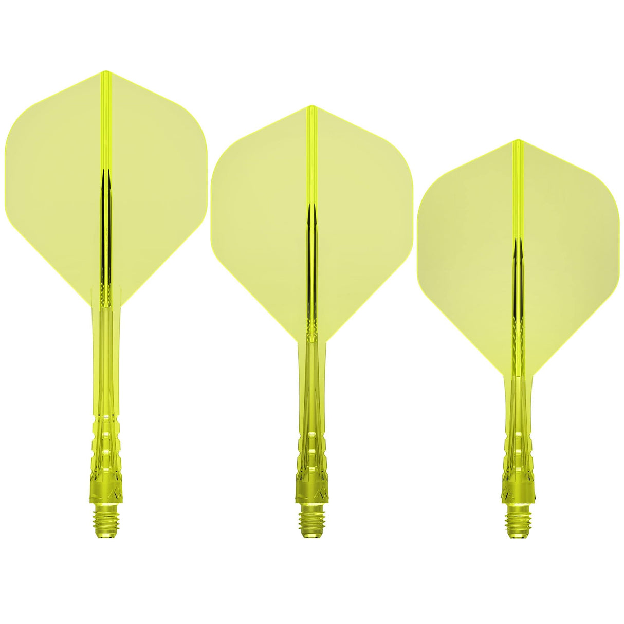 Mission Force 90 Vortex - Moulded Flight & Shaft - Standard No2 Clear Neon Yellow / Short