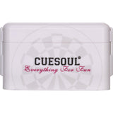 *Cuesoul - Antie Dart Flight Holder - Printed Design - Dartboard White