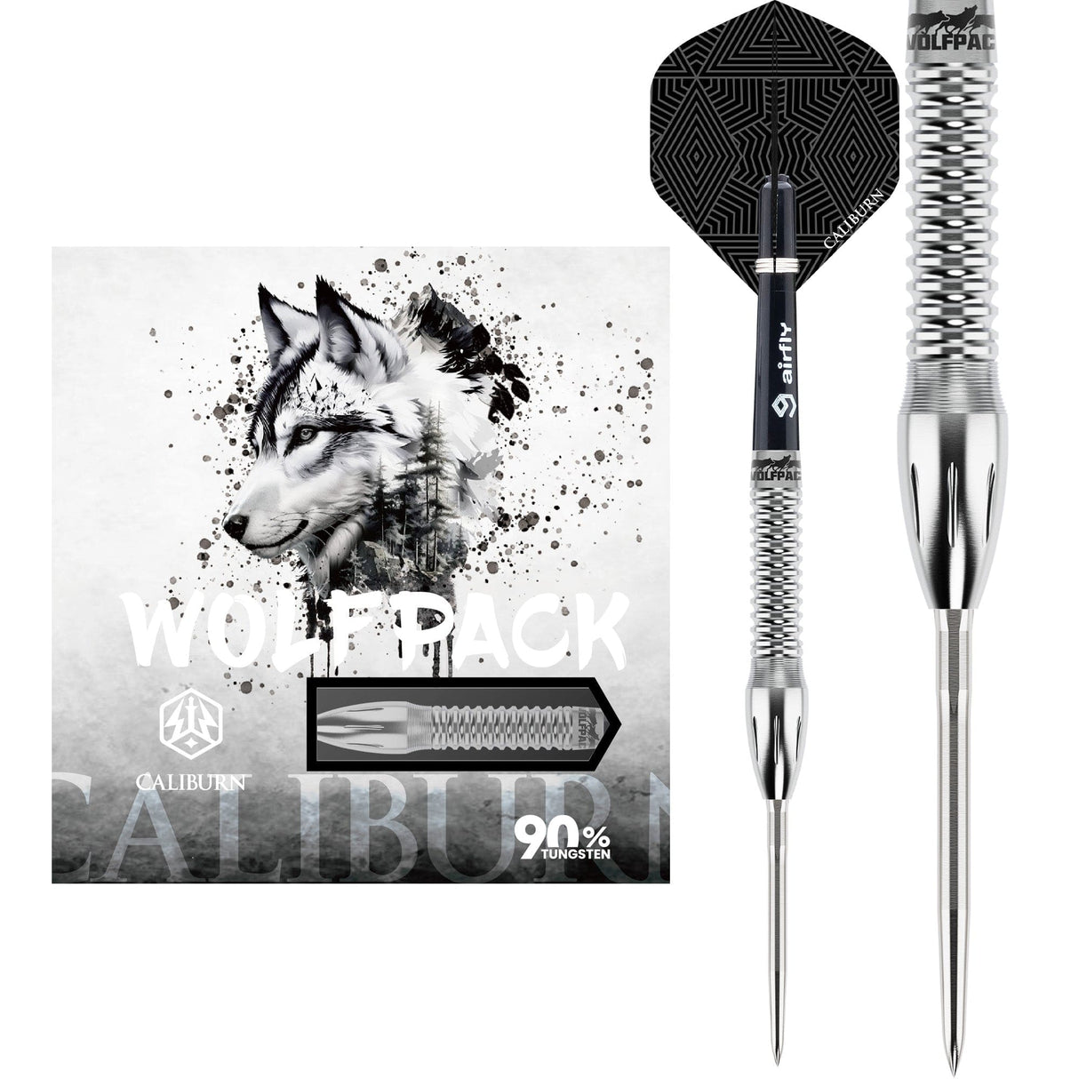 Caliburn Wolfpack Darts - Steel Tip - 90% Tungsten - W4 - 20g