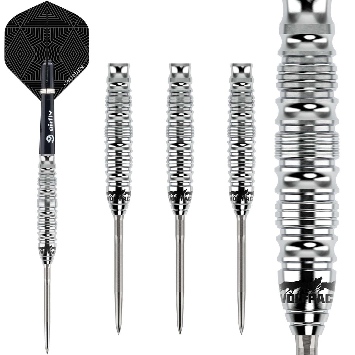 Caliburn Wolfpack Darts - Steel Tip - 90% Tungsten - W5 - 22g