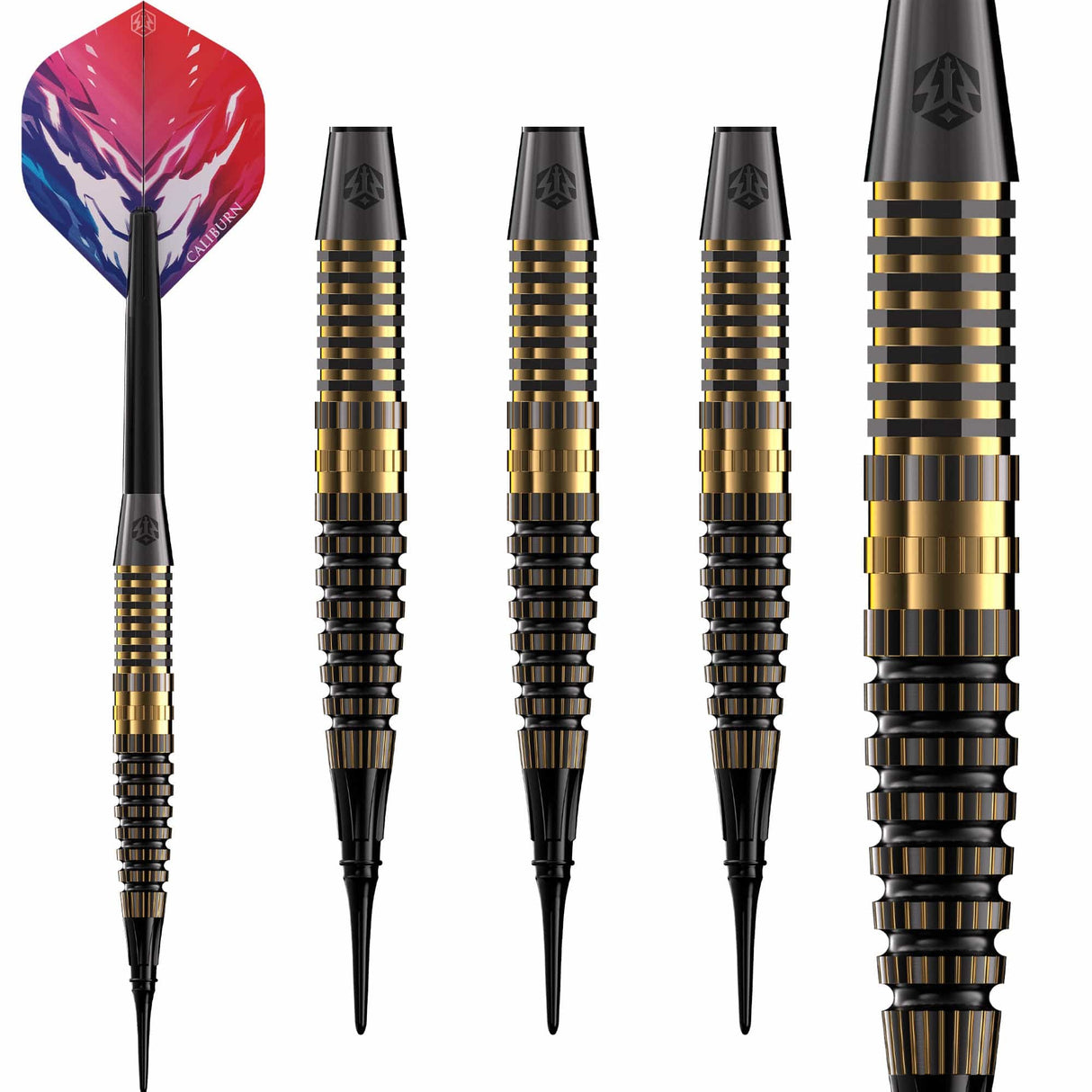 Caliburn Combo Darts - Soft Tip - Brass - C3 - 20g