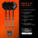 Winmau Gian van Veen Switch Darts - Steel Tip - 90% Tungsten - TS
