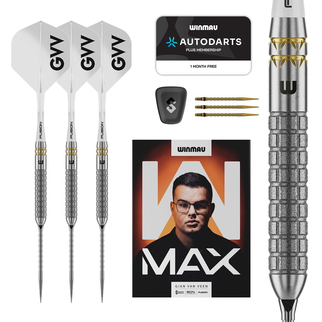 Winmau Gian van Veen Switch Darts - Steel Tip - 90% Tungsten - W-Max