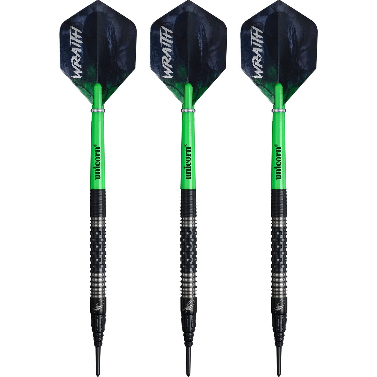 Unicorn Wraith Darts - Soft Tip - 90% Tungsten - James Wade - Phase 2 19g