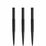 *Bulls Dart Spare Points - Swirl Grip Points - Black - Length 35mm