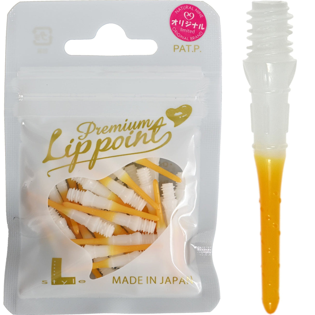 L-Style N9 - Lip Points Two Tone - Spare Tips - 2ba - Pack 30 Orange