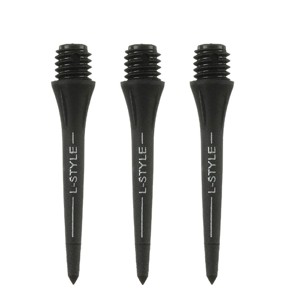 L-Style Hard Lip Points - Carbon - 2ba - 2 Sets - Black 25mm