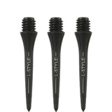 L-Style Hard Lip Points - Carbon - 2ba - 2 Sets - Black 25mm