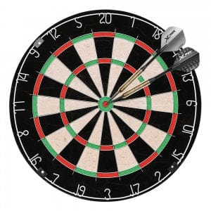 *XQMax Darts Dartboard Starter Set - With Scoreboard - 2 Sets Brass Darts