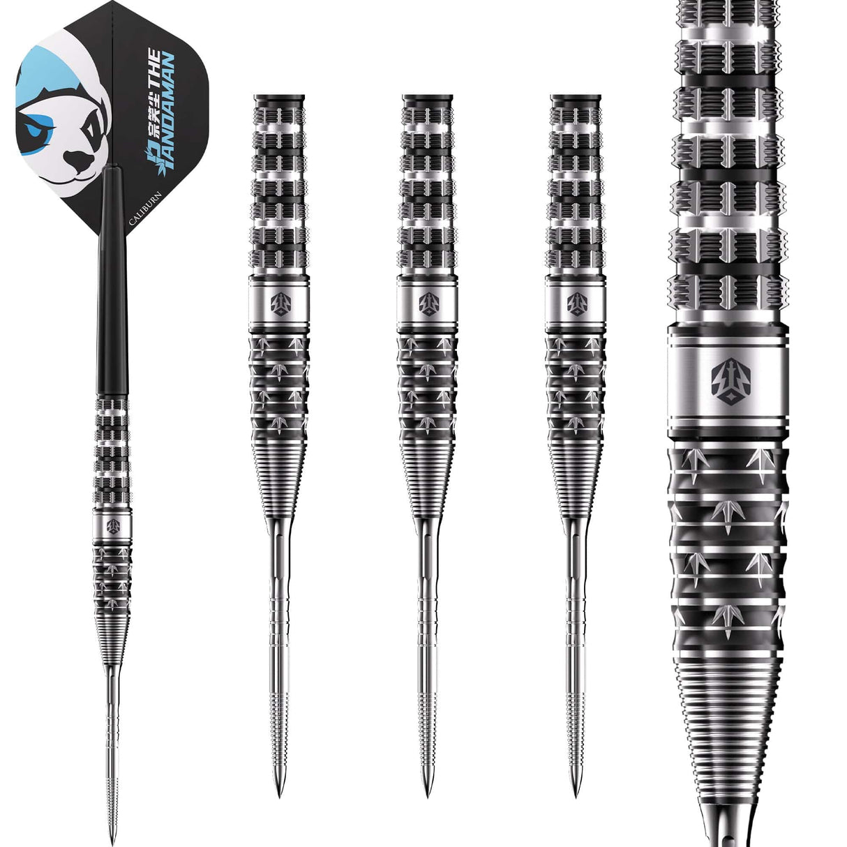 Caliburn Player Darts - Steel Tip - 95% Tungsten - The Pandaman - Advanced