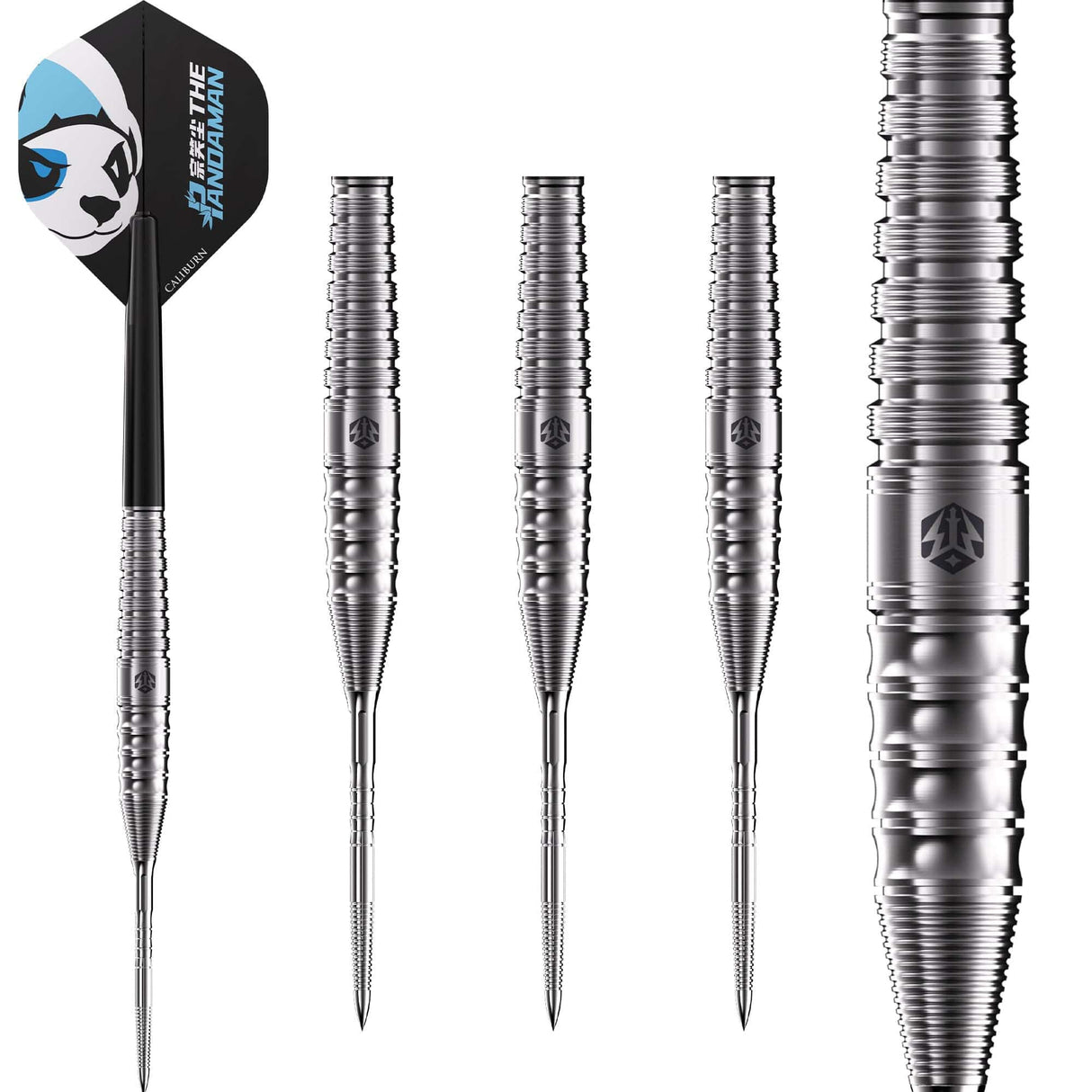 Caliburn Player Darts - Steel Tip - 95% Tungsten - The Pandaman - Essential - 23g