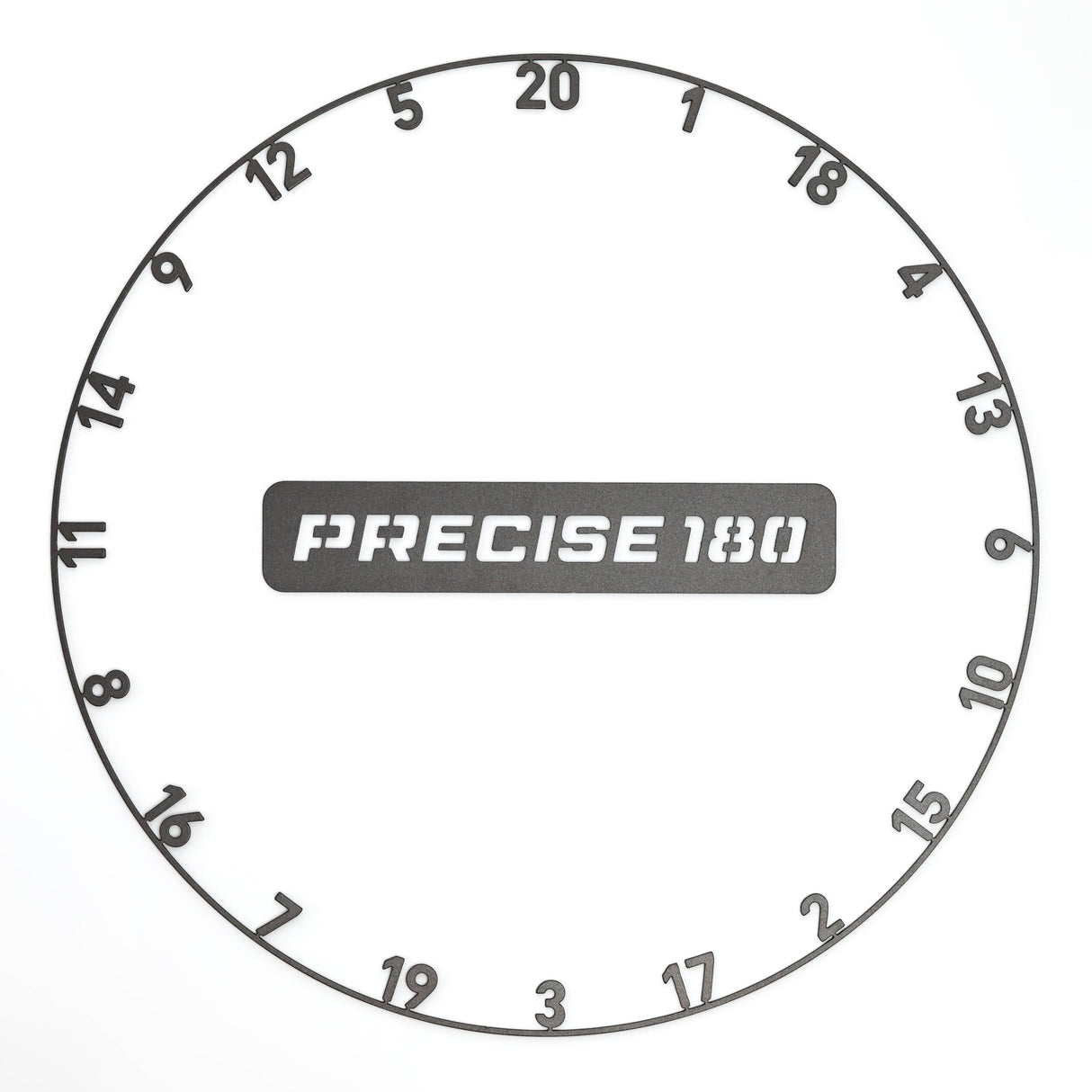 Precise 180 Number Ring - One-Piece - Colours Graphite