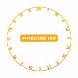 Precise 180 Number Ring - One-Piece - Colours Tiger Orange