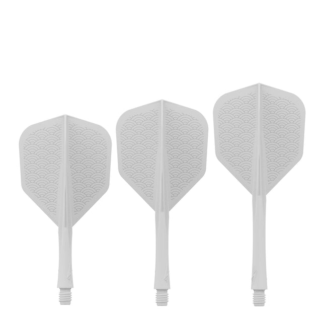 Caliburn SUP Flights - Moulded Shaft and Flight -  Standard No6 - Waves - White